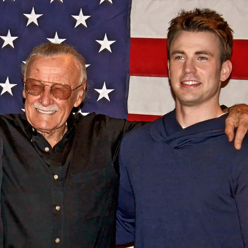 immagine per Stan Lee e Chris Evans (Capitan America) al Comicon del 2011- Frederik Hermann