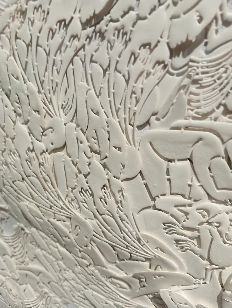 immagine per Wu Jian’an - opera (dettaglio) alla mostra Metamorphoses, Roma, 2026 -ph. Barbara Martusciello (7)