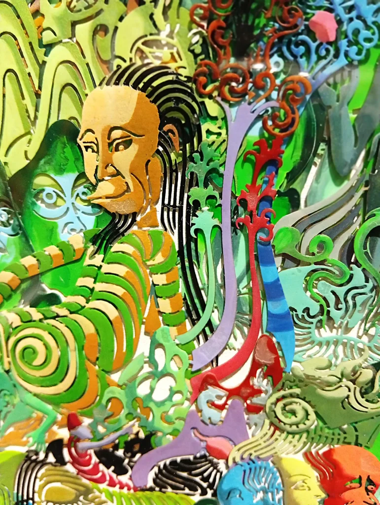 immagine per Wu Jian’an - opera (dettaglio) alla mostra Metamorphoses, Roma, 2026 -ph. Barbara Martusciello (8)