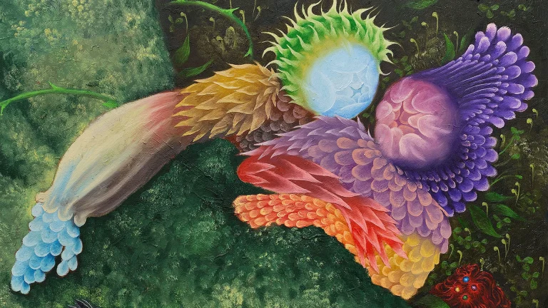 immagine per Diego Gualandris. Pittura in forma di floralia e florilegi.