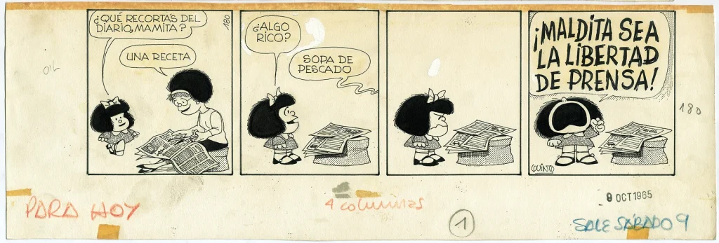 immagine per Mafalda, Quino - strip