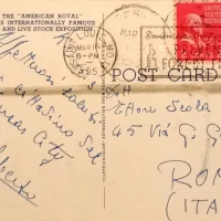 immagine per Cartolina inviata a Ettore Scola da Alberto Sordi cittadino 'del Kansas City'