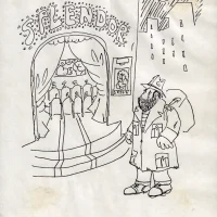 immagine per Disegno di Ettore Scola, Splendor, penna nera su carta