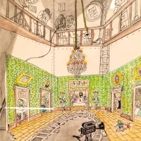 immagine per La scenografia del film La famiglia interamente costruita da Luciano Ricceri negli studi di Cinecittà