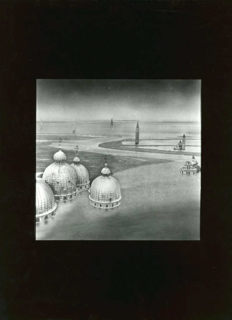 immagine per Morte a Venezia: morte per affondamento, 1978, fotomontaggio. Courtesy Archivio Francesco Somaini / Fondazione Francesco Somaini Scultore ETS