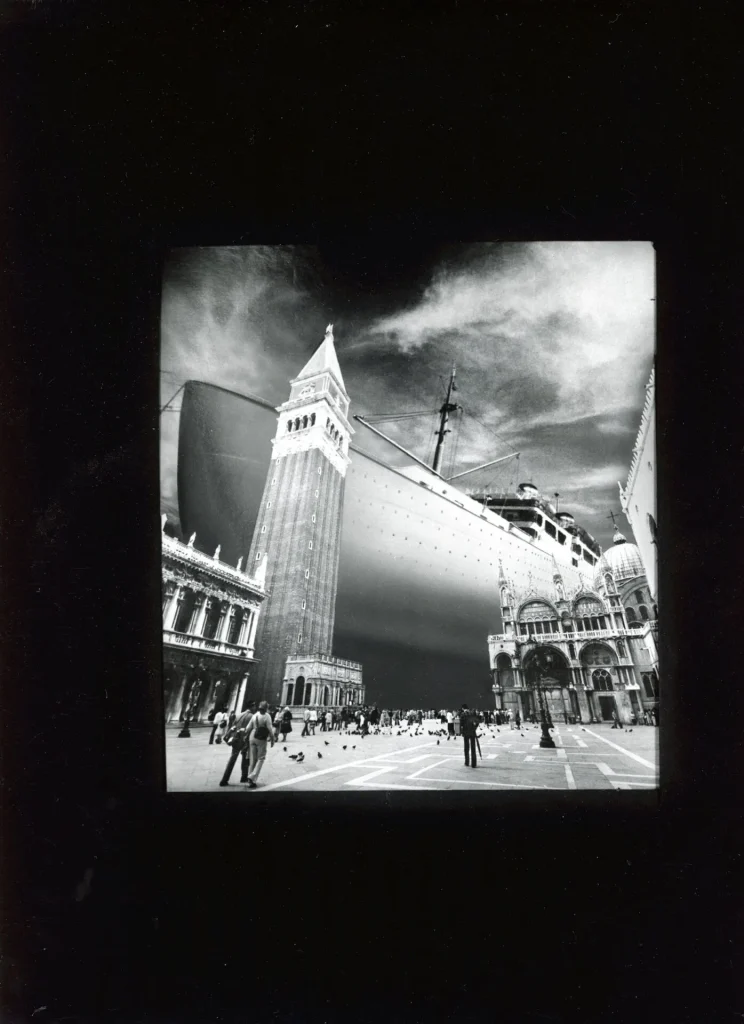immagine per Morte a Venezia: morte per turismo, 1978, fotomontaggio. Courtesy Archivio Francesco Somaini / Fondazione Francesco Somaini Scultore ETS