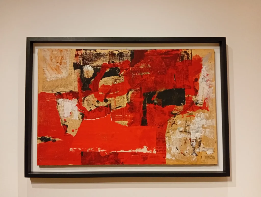 immagine per Afro, Collage Rosso-nero, 1962 -ph. Barbara Martusciello -Tornabuoni Arte, da Passo a due, mostra, 2026
