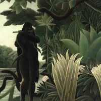 immagine per Le incantatrici di serpenti di Henri Rousseau. Al Musée de l’Orangerie di Parigi.