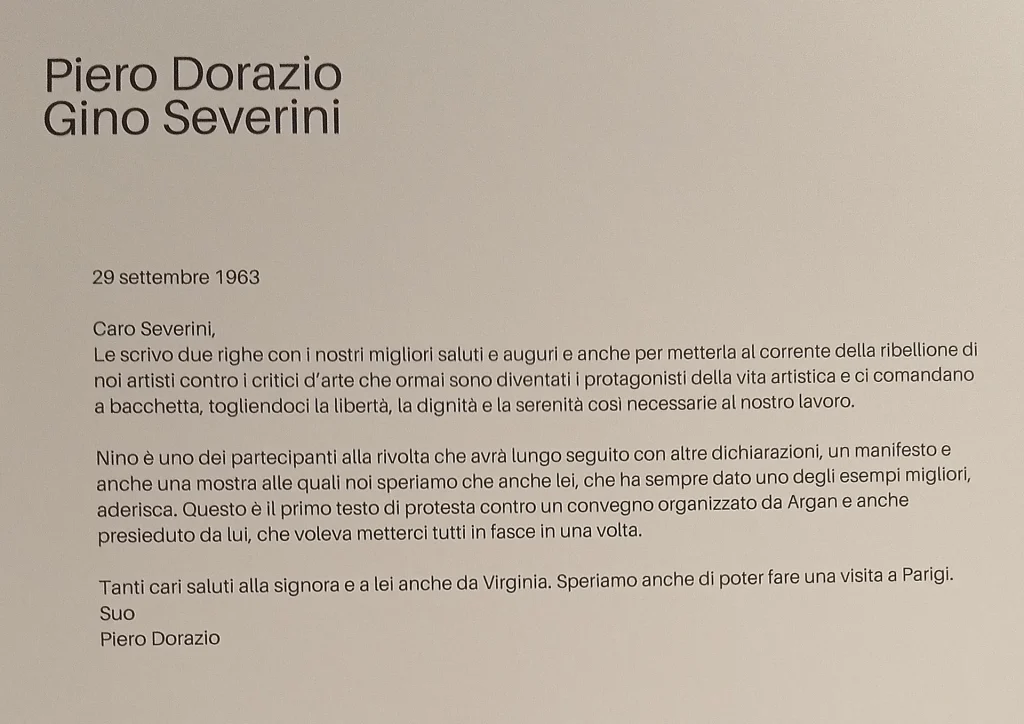 immagine per - Piero Dorazio a Gino Severini.