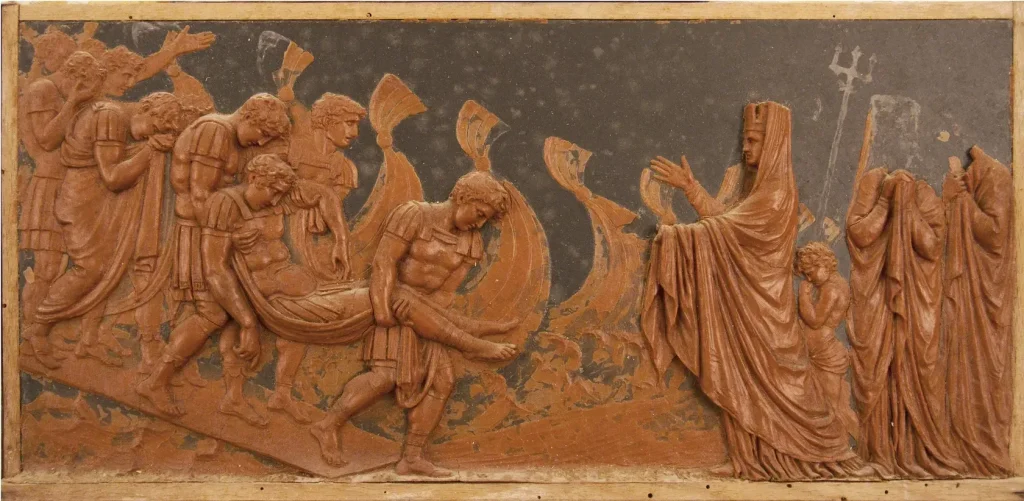 immagine per raccolta fondi Museo Gypsotheca Antonio Canova: Tre piccoli modelli in cera rossa su ardesia del monumento funebre dedicato a Horatio Nelson