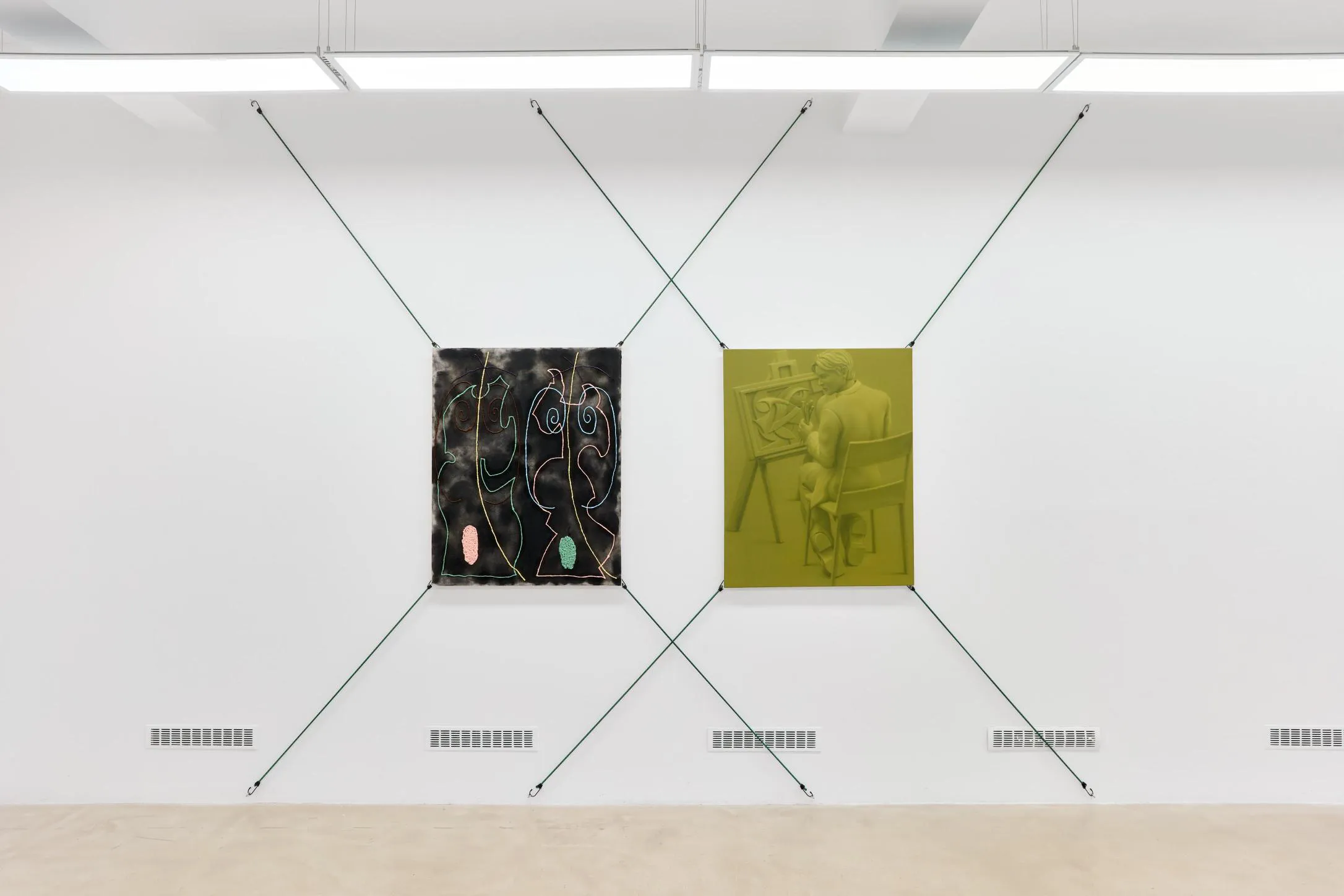 immagine per Max Freund e Paul Riedmüller: Guided Hands, installation view, Horizont Gallery, Budapest. Photo Dávid Bíró