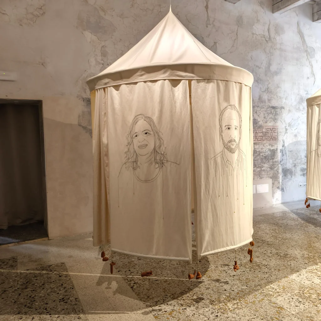 immagine per L. Orta- trame di comunità-dettaglio opera. Foto di S. Piu
