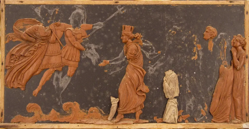 immagine per raccolta fondi Museo Gypsotheca Antonio Canova: Tre piccoli modelli in cera rossa su ardesia del monumento funebre dedicato a Horatio Nelson