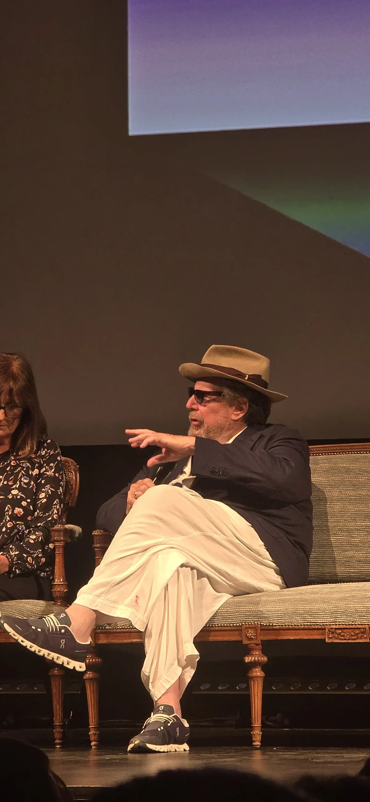 immagine per Julian Schnabel sul palco del Teatro Strehler dopo la proiezione di In the Hand of Dante il 5 giugno 2026