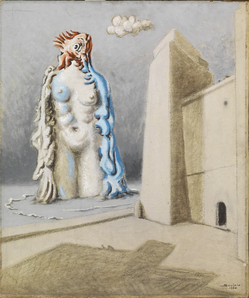 immagine per Alberto Savinio Nascita di Venere, 1950 Tempera su masonite 70 x 58 cm Collezione privata Courtesy Tornabuoni Arte