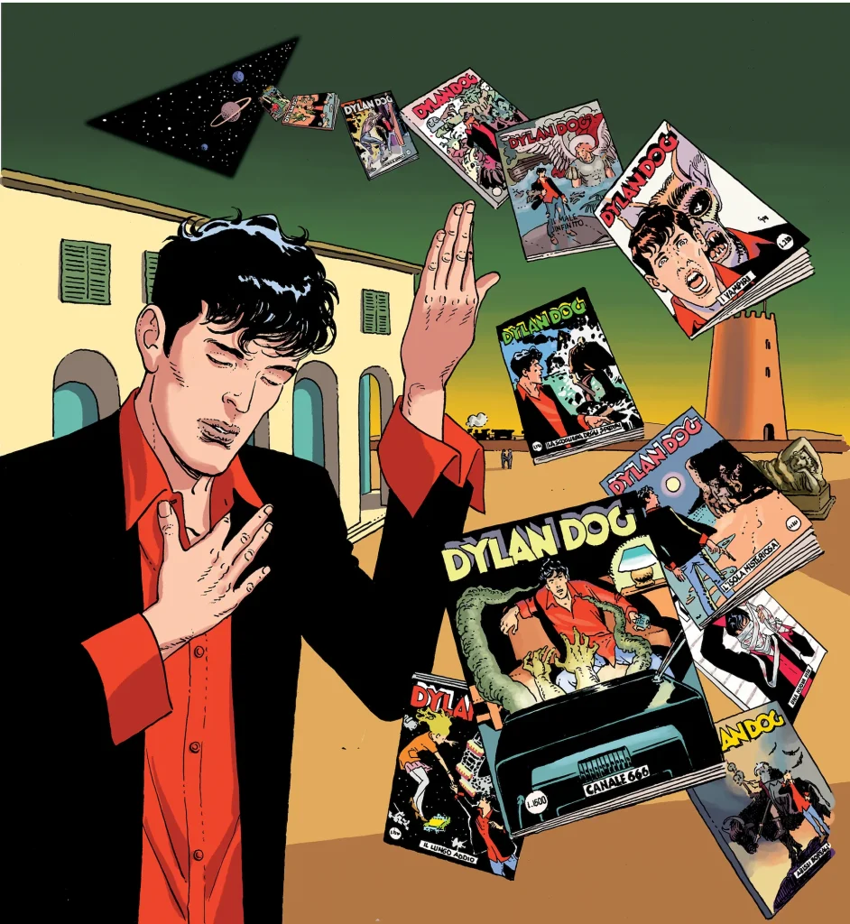 immagine per Marco Nizzoli Immagine tratta da Dylan Dog Old Boy #24, 2024 © Sergio Bonelli Editore, 2026 Il personaggio di Dylan Dog e stato creato da Tiziano Sclavi