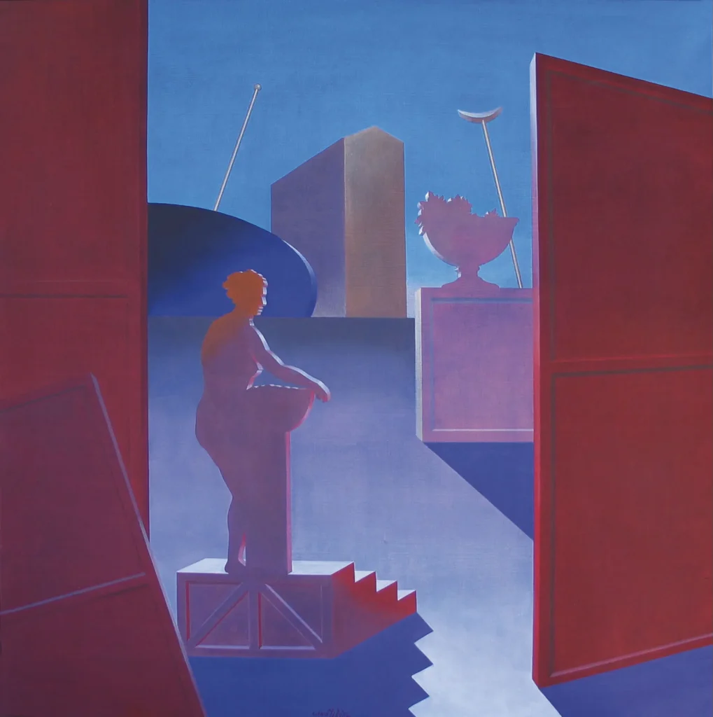 immagine per Gino Marotta Scena madre, 1993 Oliosutela,80x80cm Collezione privata
