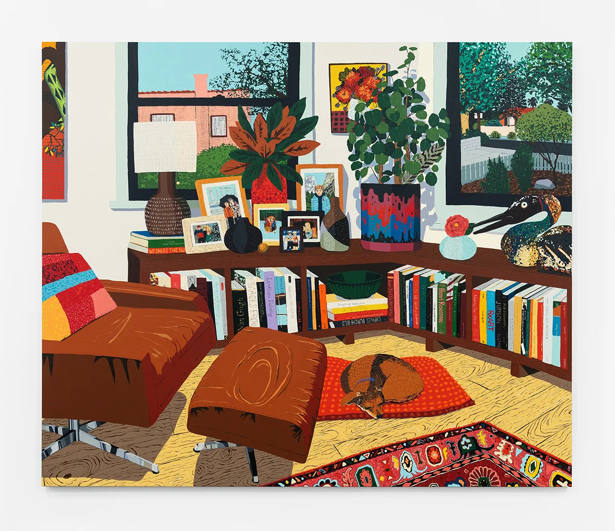 immagine per Hilary PecisNook, 2026 acrylic on linen 77 x 92 x 1 5/8 inches (195.6 x 233.7 x 4.1 cm) Photo: Paloma Dooley Copyright: Please reach out to press@davidkordanskygallery.com for permission prior to printing or reposting any images. Courtesy of David Kordansky Gallery