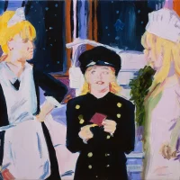immagine per Karen Kilimnik, The Witches Having Fun at their Halloween Party on Venus, 2010 -Collez. Giuseppe Iannaccone, Milano