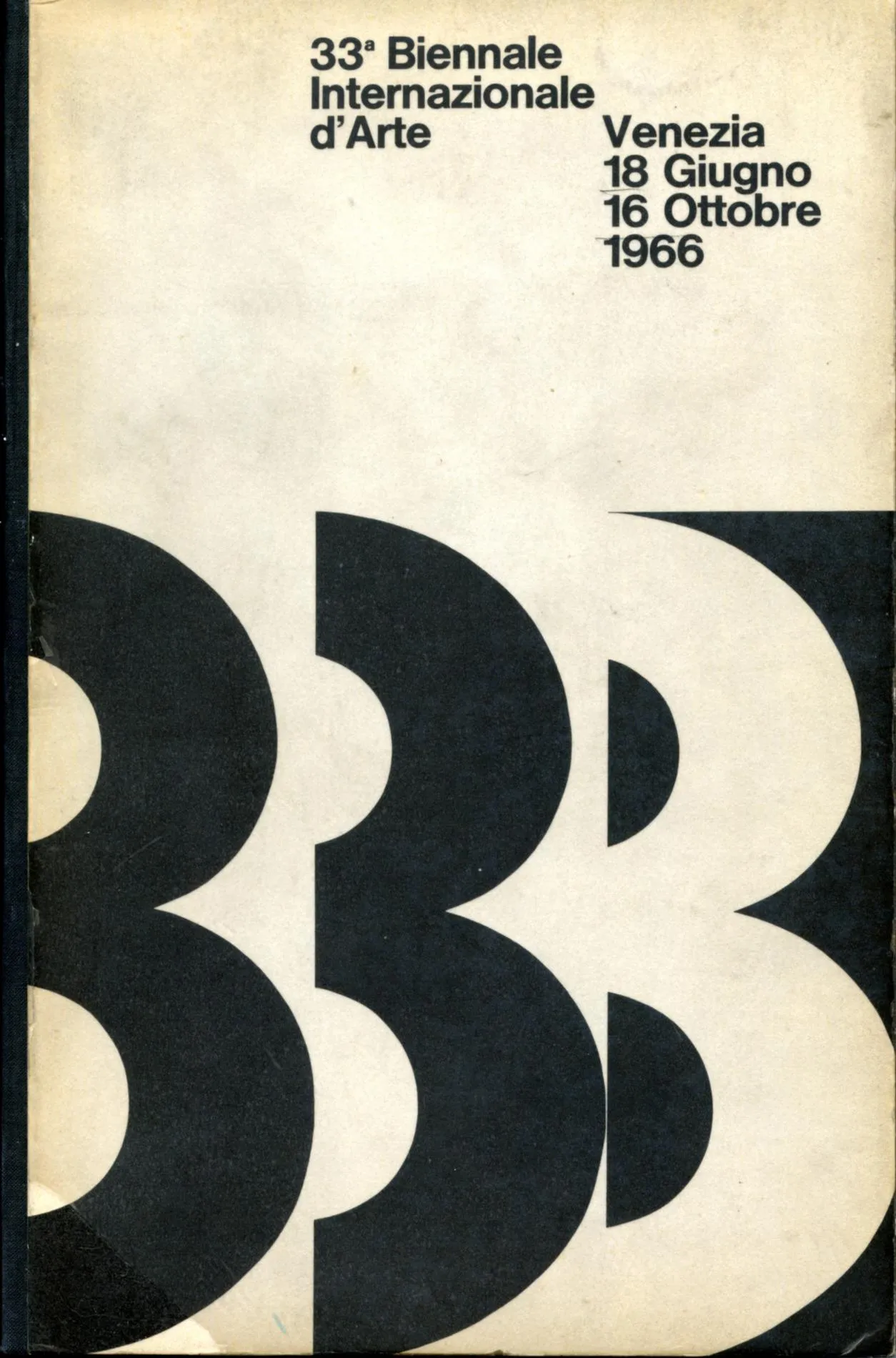 immagine per copertina catalogo XXXIII Biennale Internaz. Arte, Venezia,1966