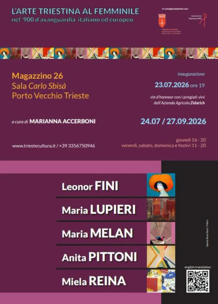 immagine per L’arte triestina al femminile nel ‘900 d’avanguardia italiano ed europeo: Locandina mostra