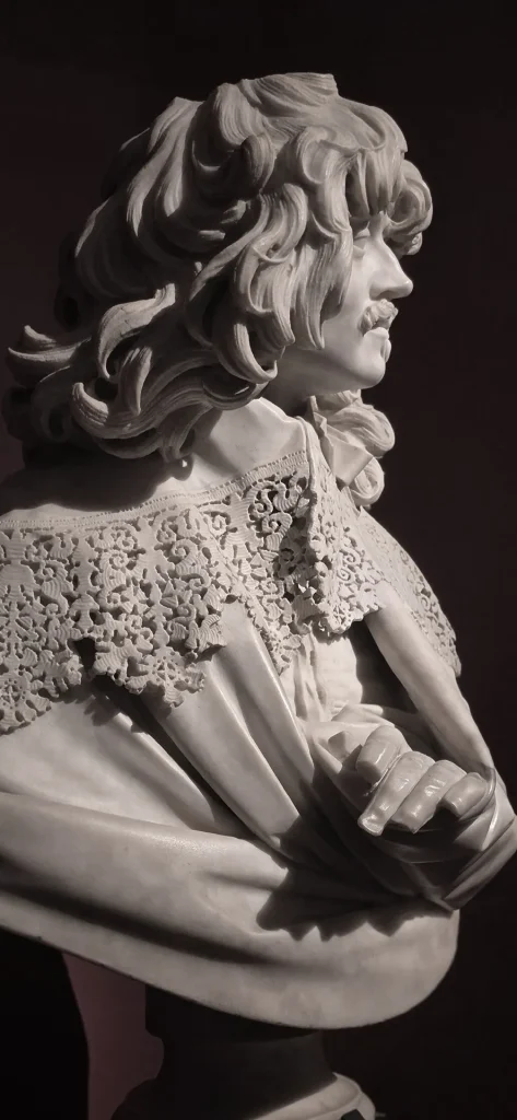 immagine per Fig. 3. Gian Lorenzo Bernini, Busto di Thomas Baker, particolare,1637-1638 circa, marmo, 82,55 x 70 x 36 cm (altezza 87 cm con base), Londra, Victoria and Albert Museum, inv. A.63-1921. Foto: Floriana Conte