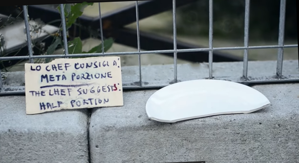 immagine per Fausto Delle Chiaie, opera Lo chef consiglia metà porzione