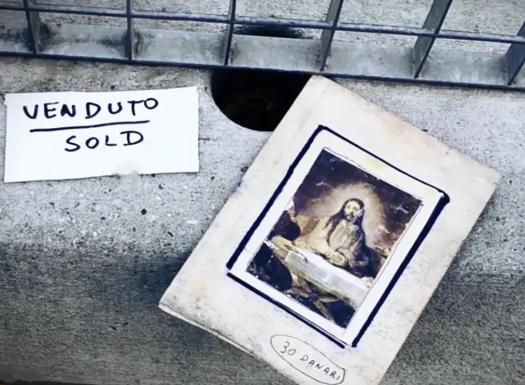 immagine per Fausto Delle Chiaie, opera, Sold out - 30 danari