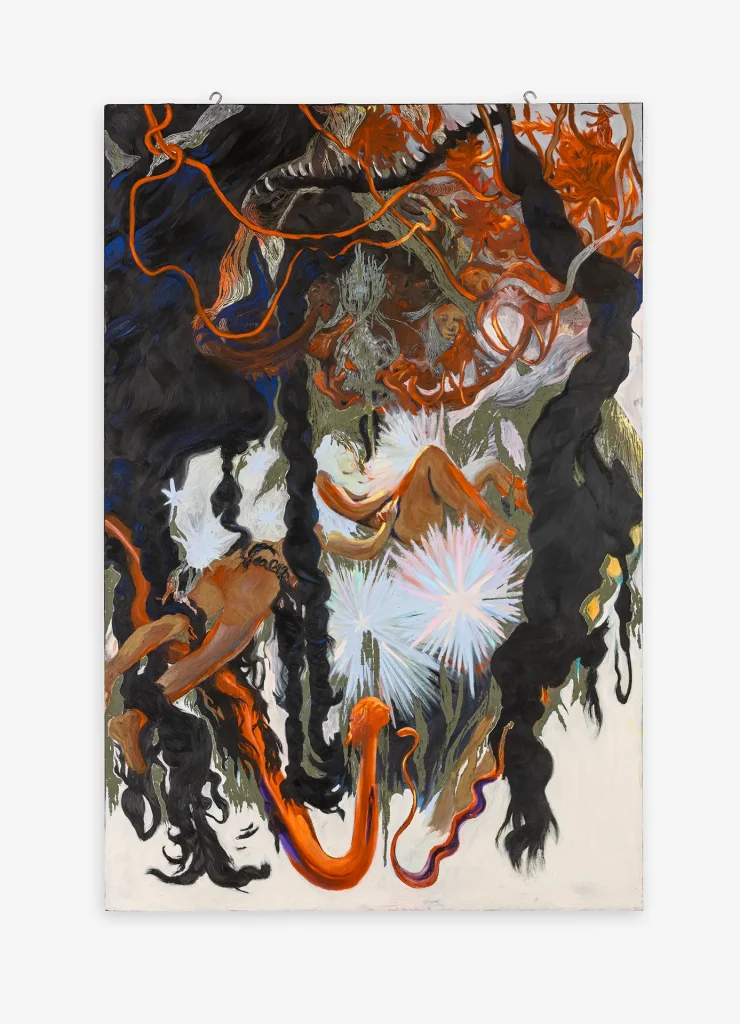 immagine per Amor Fati 180,5 × 120 cm (71 × 47 1/4 in) oil on wood 2026 Photo Robson Lemos