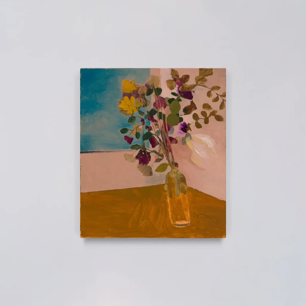 Yu Nishimura Flowers by the Window, 2026 oil on canvas 53 x 45.5 cm / 20 7⁄8 x 17 7⁄8 in. © Yu Nishimura. Courtesy the Artist and Sadie Coles HQ, London. Photo: Kei Okano
