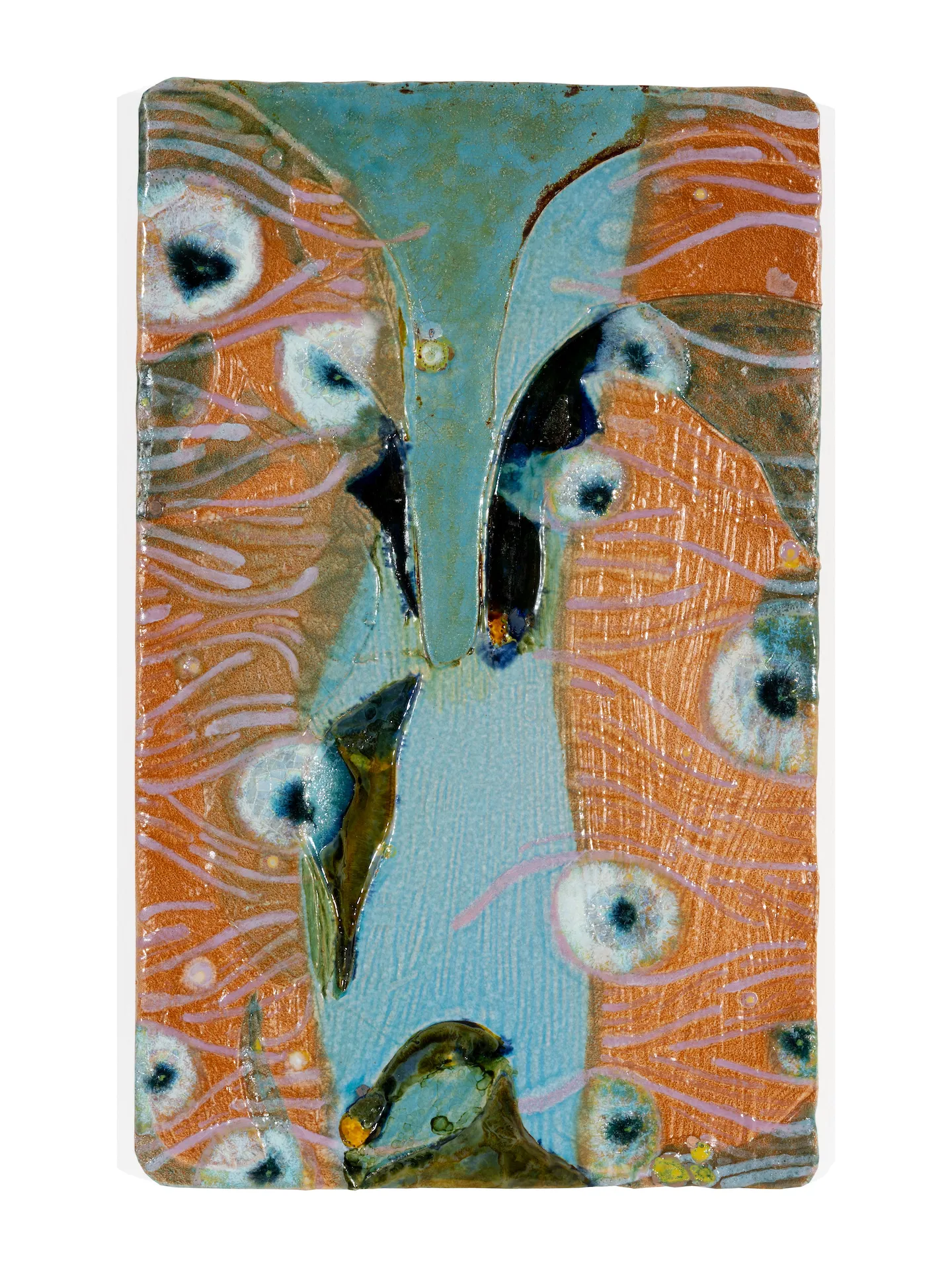 immagine per Alessandro Roma, Le stelle assumono una forma, 2024, ceramica policroma smaltata, 28,5x46 cm