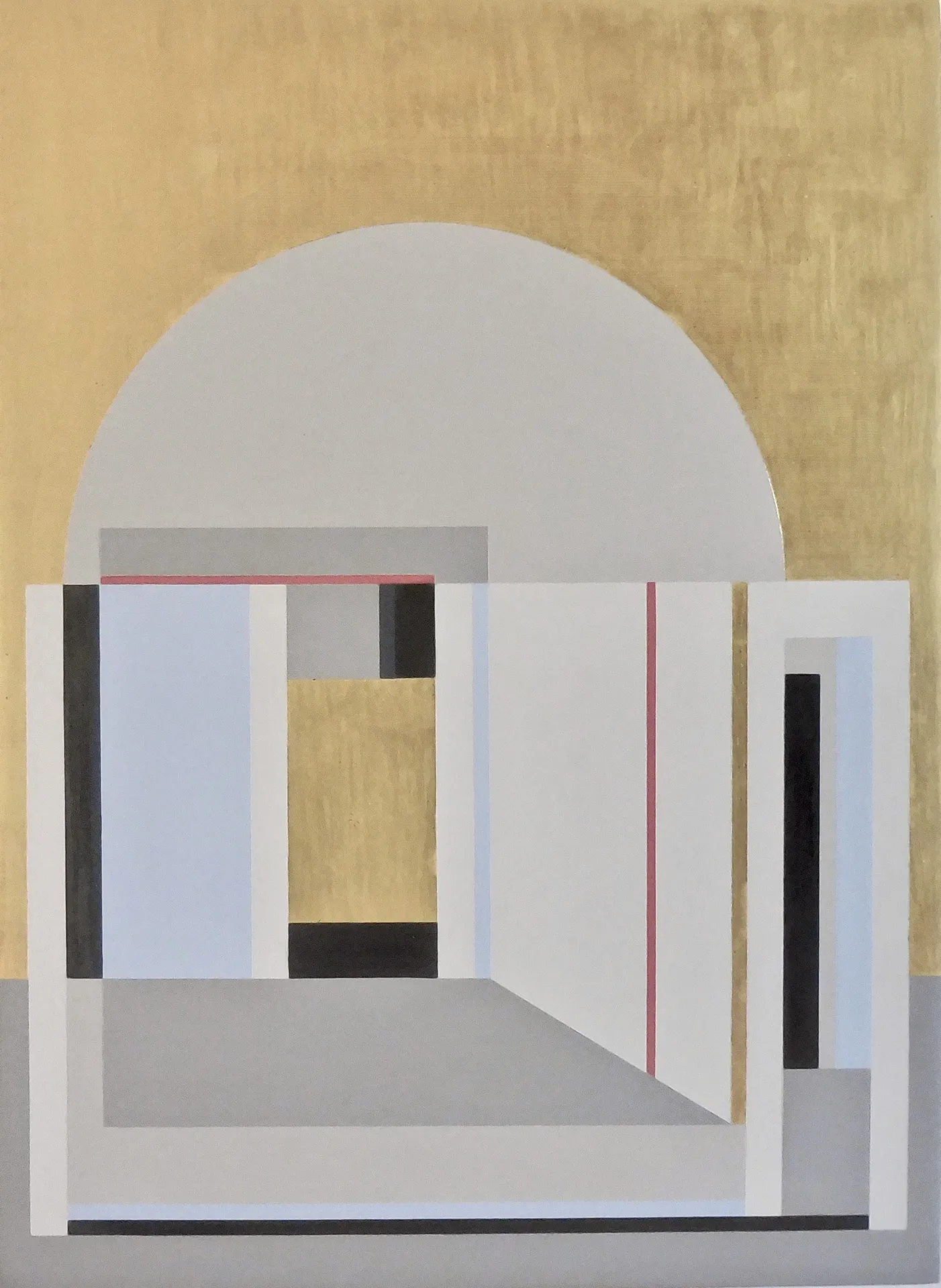 immagine per Cinzia Fiorese, ANNUNCIAZIONE DELL_ANGELO A MARIA, 2025, tempera, oro, grafite su tavola, 47 x 34 cm