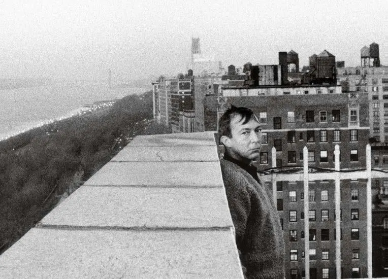 Fig. 25. Ugo Mulas, Jasper Johns sulla terrazza del palazzo di Riverside Drive, New York, novembre 1964. La fotografia è pubblicata in New York: Arte e persone, 1967. © Eredi Ugo Mulas immagine per Fig. 25. Ugo Mulas, Jasper Johns sulla terrazza del palazzo di Riverside Drive, New York, novembre 1964. La fotografia è pubblicata in New York: Arte e persone, 1967. © Eredi Ugo Mulas
