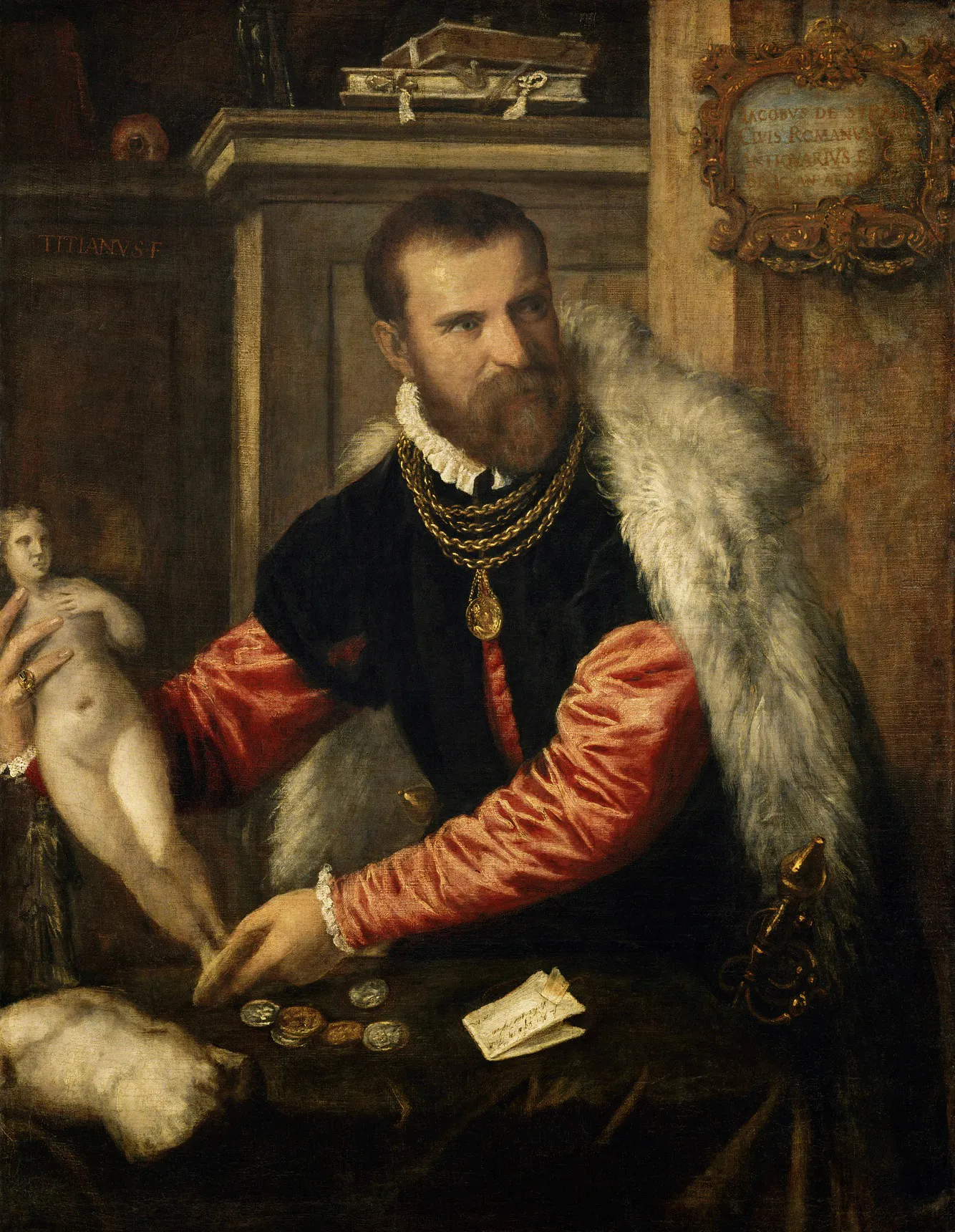immagine per Fig. 9. Tiziano Vecellio, ritratto di Jacopo Strada, 1567, olio su tela, 125 x 95 cm, Vienna, Kunsthistorisches Museum