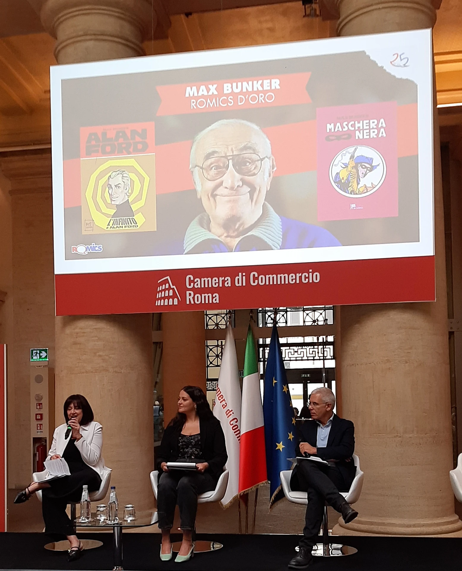immagine per Luciano Secchi, alias Max Bunker sarà premiato con il Romics d'Oro. Ph. Luca Martusciello