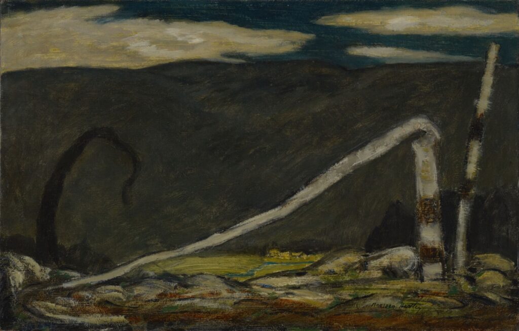 immagine per Marsden Hartley, Desertion (Diserzione), 1910, olio su cartoncino, Colby College Museum of Art, Waterville