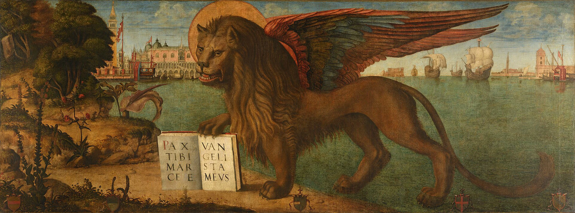 immagine per Leone di San Marco, Vittore Carpaccio, 1516, Palazzo Ducale,Venezia.