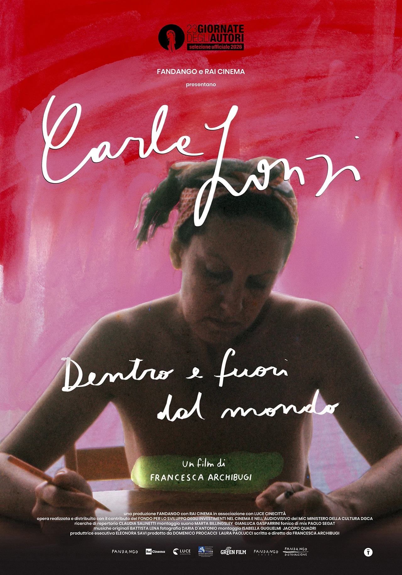 immagine del manifesto per il film Carla Lonzi - Dentro e fuori dal mondo, di Francesca Archibugi