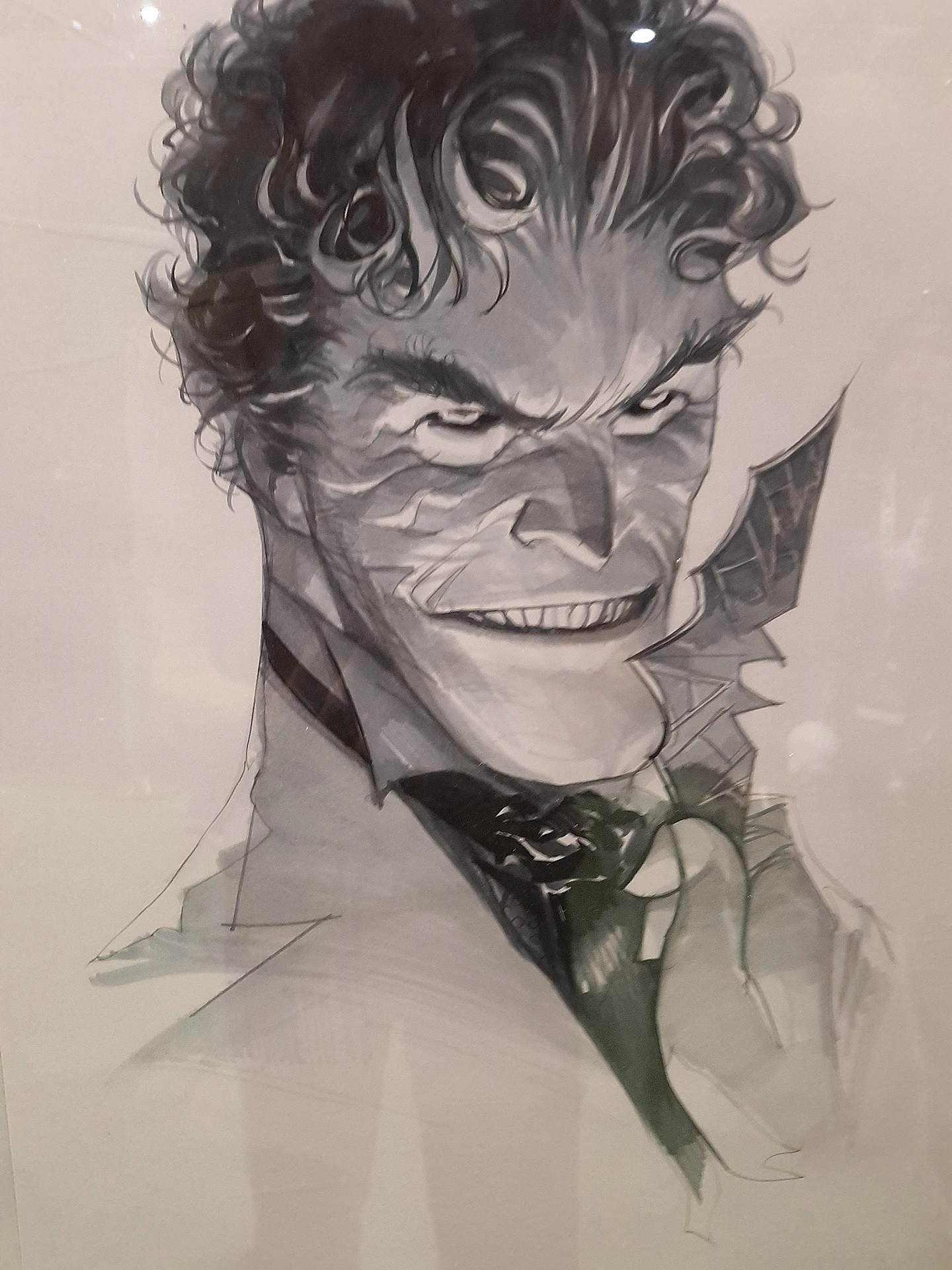 immagien per Ritratto di Joker disegnato da Otto Schmidt, esposto nella mostra Villains. Le radici del Male
