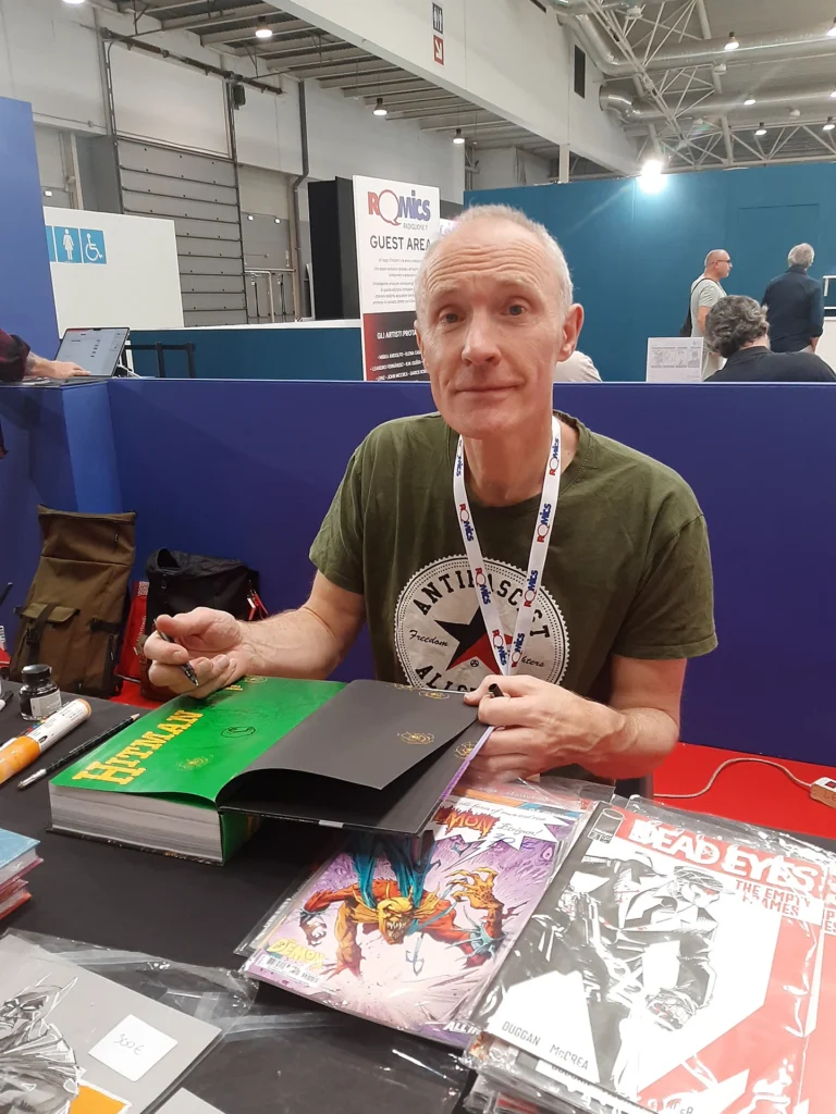 immagine per John McCrea al 37°Romics. Ph. Luca Martusciello.
