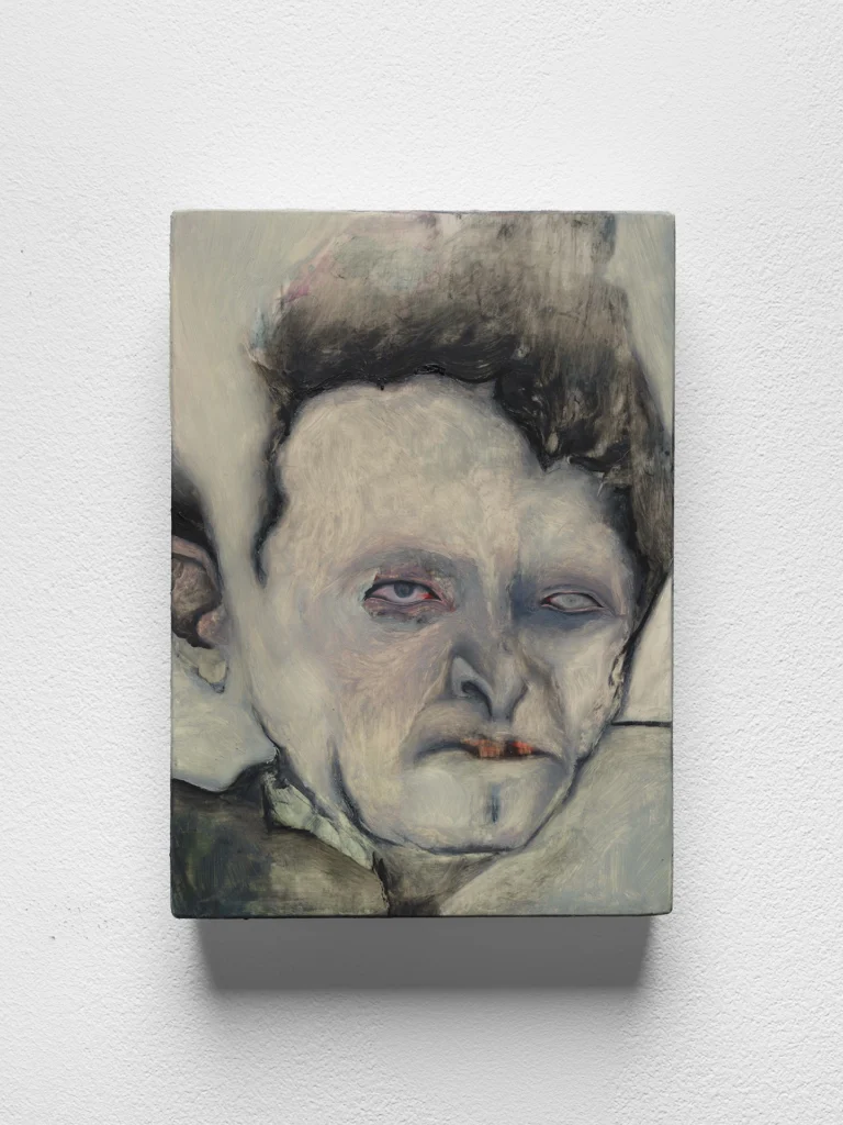 immagine per Untitled, 2026, oil on ground wood. Courtesy the artist and Galerie Molitor, Berlin. Photo by Marjorie Brunet Plaza.