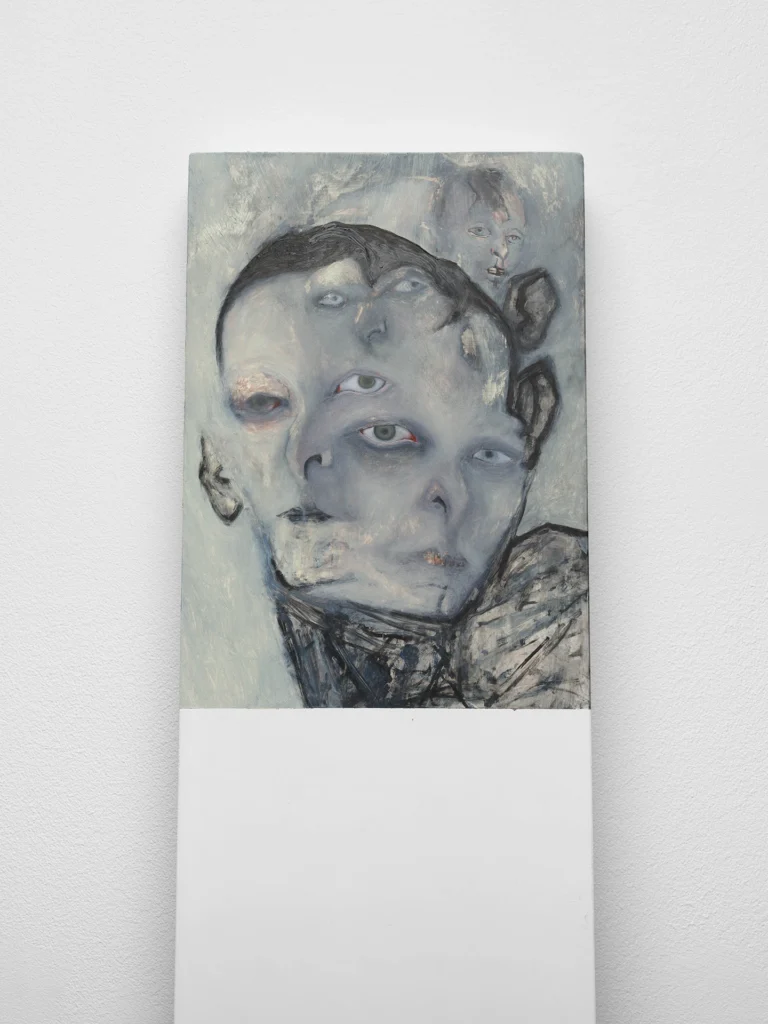 immagine per Untitled, 2026, oil on ground wood. Courtesy the artist and Galerie Molitor, Berlin. Photo by Marjorie Brunet Plaza.