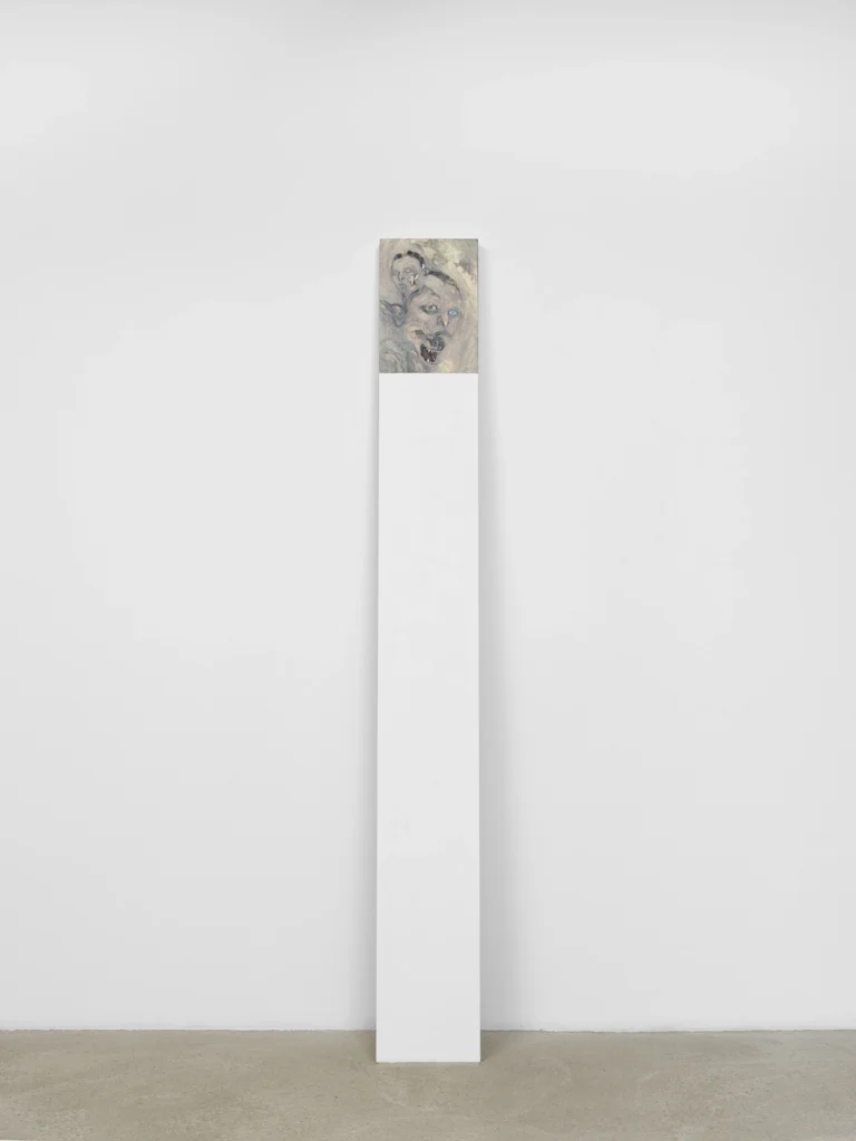 immagine per Untitled, 2026, oil on ground wood. Courtesy the artist and Galerie Molitor, Berlin. Photo by Marjorie Brunet Plaza.