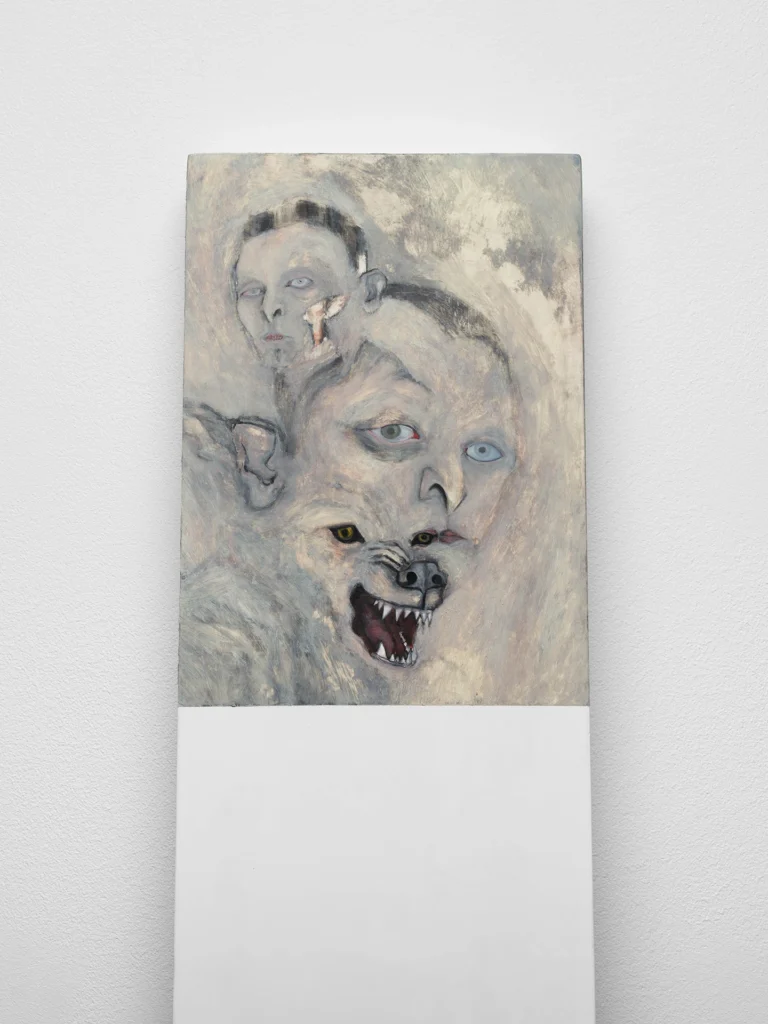 immagine per Untitled, 2026, oil on ground wood. Courtesy the artist and Galerie Molitor, Berlin. Photo by Marjorie Brunet Plaza.